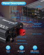 Sunthysis 1200W Pure Sine Wave Inverter with Remote Controller