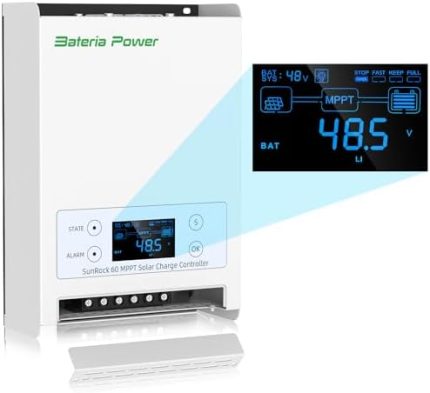 bateria power 60a 12/24/36/48v mppt solar charge controller
