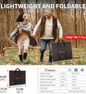dokio 160w 18v portable solar panel kit - lightweight and versatile