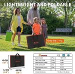 dokio portable 110w solar panel kit for rv camping emergencies
