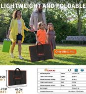 dokio portable 110w solar panel kit for rv camping emergencies