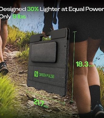 portable acacia 120w solar panel for power stations and camping