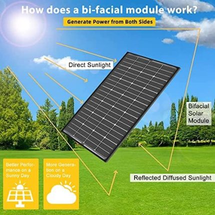 jjn bifacial 200w 12v solar panel for various applications