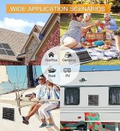 ovfioaji 200w solar panel kit: versatile power solution bundle