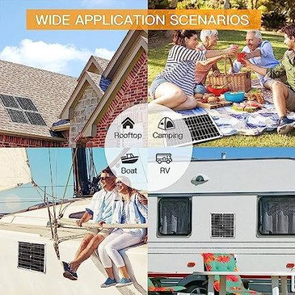 ovfioaji 200w solar panel kit: versatile power solution bundle