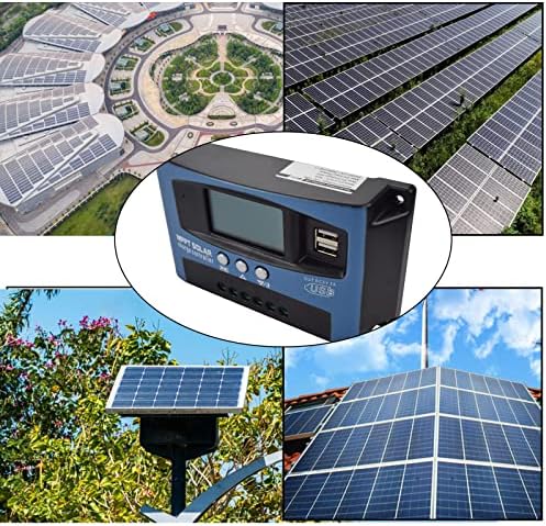 werchtay 30a mppt solar charge controller with lcd display