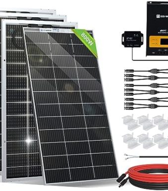 eco-worthy 800w off grid solar panel kit for rv/boat