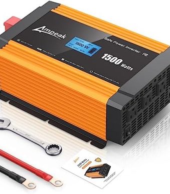 ampeak 1500w power inverter with multiple ports and protections