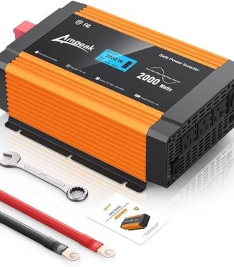 ampeak 2000w power inverter with 17 protections for truck