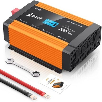 ampeak 2000w power inverter with 17 protections for truck