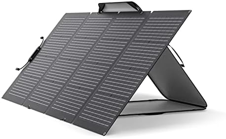 ef ecoflow bifacial foldable solar panel with adjustable kickstand