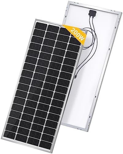 bougerv 9bb 200w solar panel for off-grid rv/home use