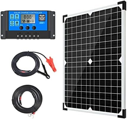 hoysicy complete 20w solar panel kit for rv