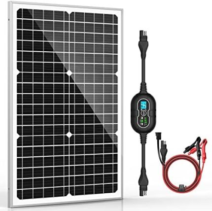 allto solar complete 30w solar panel kit with advanced charge controller