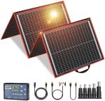 dokio 160w 18v portable solar panel kit - lightweight and versatile