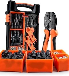 swanamb essential solar installation tools with solar crimper and connectors