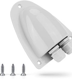 gray bougerv solar cable entry gland for rv/boat/van
