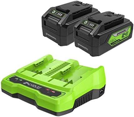 Sunrise Greenworks 24V 4.0Ah USB Battery Starter Kit with Charger