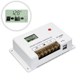 hqst 30a solar charge controller with lcd display and dual usb ports