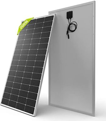 newpowa high efficiency 200w monocrystalline solar panel for rv/marine