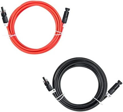 jjn 10awg 20ft solar extension cables for solar system