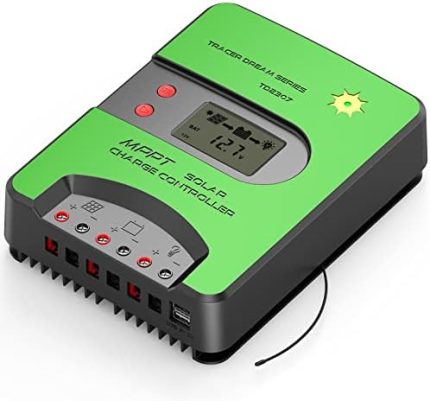 nypots mppt solar charge controller with lcd display and usb