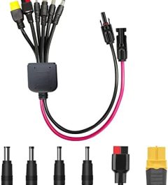 necespow 6-in-1 solar connector kit with 3.6 ft cable
