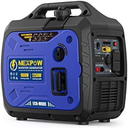 NEXPOW Portable Inverter Generator: Super Quiet, CO Alarm, Lightweight