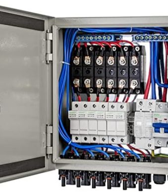 ECO-WORTHY PV Combiner Box with Circuit Breakers for Solar Panels