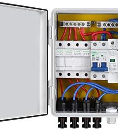 ECO-WORTHY PV Combiner Box with Lightning Arreste for Solar Panel System