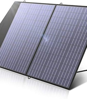 allpowers portable 100w solar panel kit for outdoor power needs
