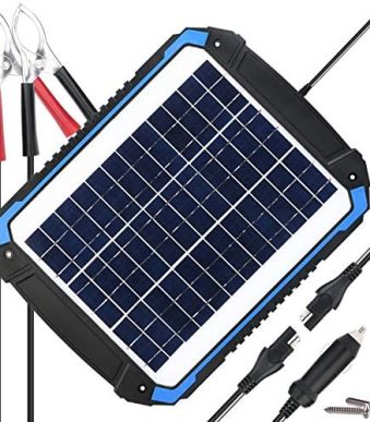 suner power portable 12v solar car battery charger & maintainer