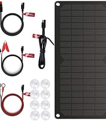 renogy portable solar battery charger for various vehicles and boats