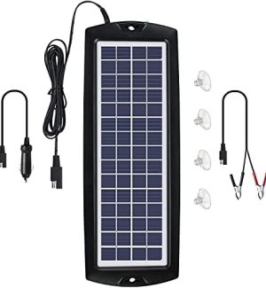 sunway portable solar car battery charger for various vehicles