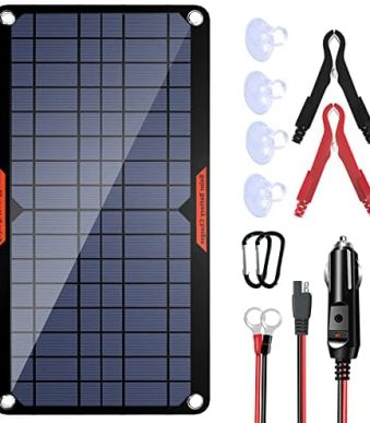 oymsae portable and waterproof solar panel car battery charger
