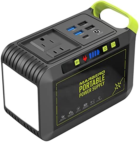 marbero 88wh portable power station for camping and emergencies