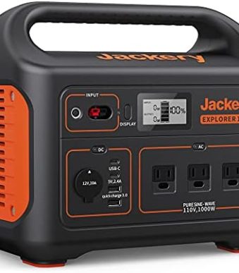 jackery explorer 1000 portable power station with high capacity