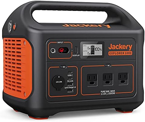 jackery explorer 1000 portable power station with high capacity