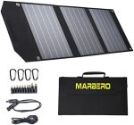 marbero portable solar panel charger for camping and outdoor activities