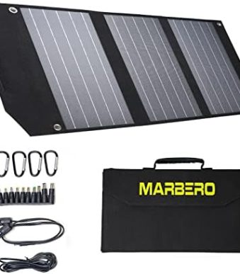 MARBERO Portable solar panel charger for camping and outdoor activities