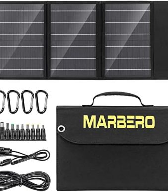 marbero portable 30w solar panel charger for outdoor camping and travel