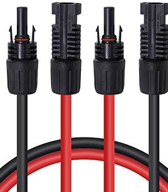 renogy 10awg solar panel extension cables - 20ft