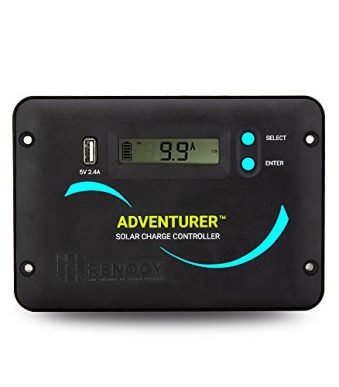 renogy 30a pwm solar charge controller with lcd display
