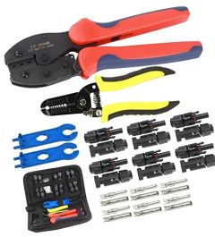 hemrunk solar panel connector tool kit with crimper