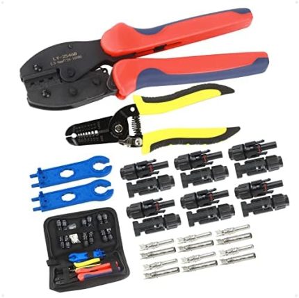 hemrunk solar panel connector tool kit with crimper