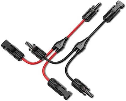 bateria power solar panel y-branch cable with 30a power connectors