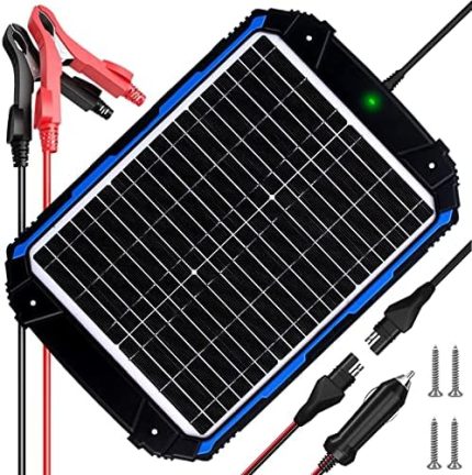 waterproof solar charger for car battery maintenance