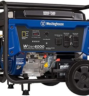 westinghouse 7500 peak watt portable generator for home backup