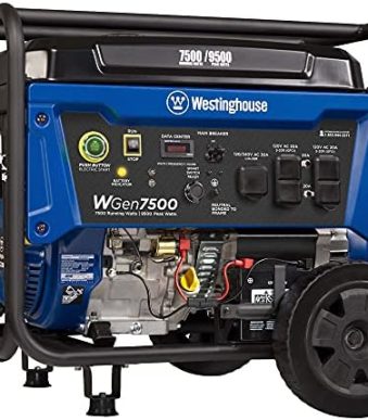 westinghouse 9500 peak watt portable generator with remote start