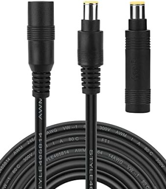 igreely 10ft 8mm extension cable for solar generators